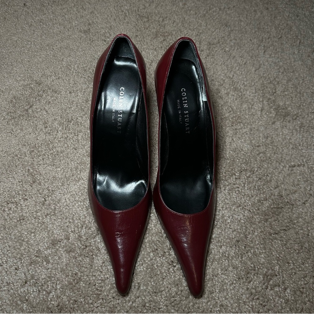 Wine/ burgundy Colin Stuart leather heels